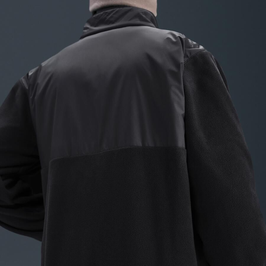 Nike Club winterjack met rits voor heren Zwart