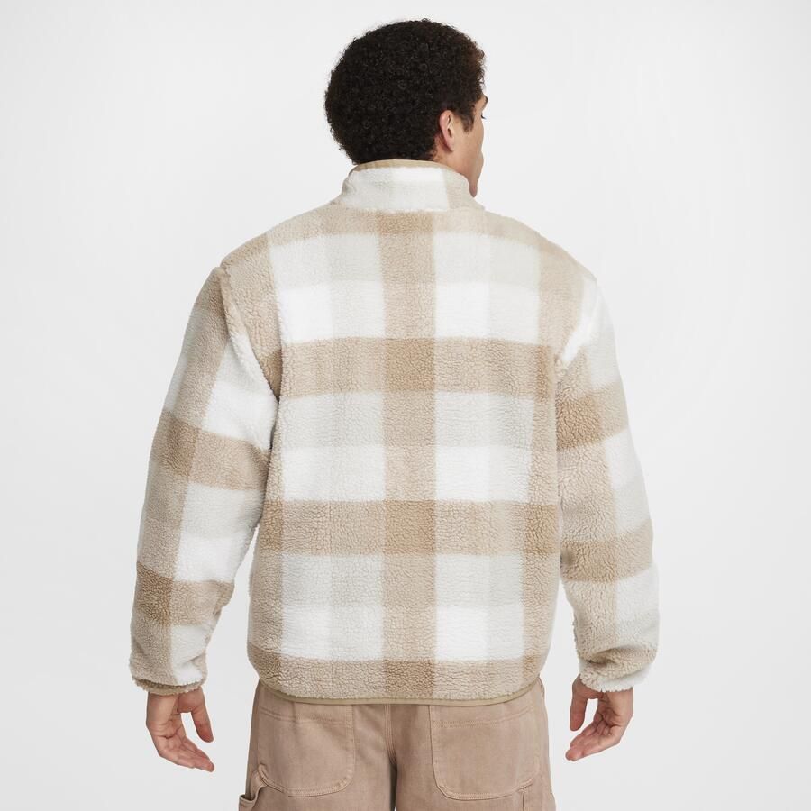 Nike Club winterse herentop met halflange rits Bruin - Foto 4