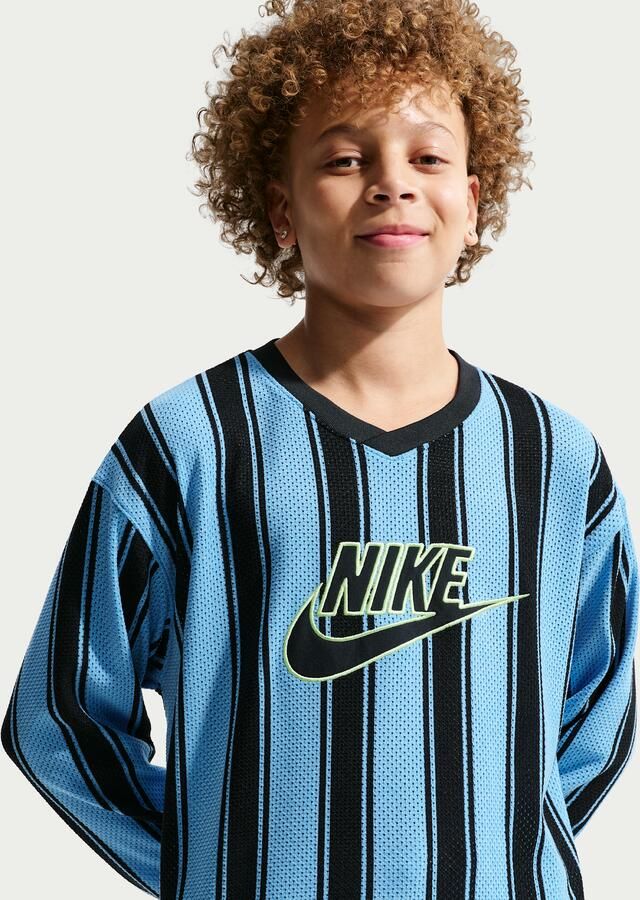 Nike Collection Mesh jersey met lange mouwen voor kids Blauw - Foto 2