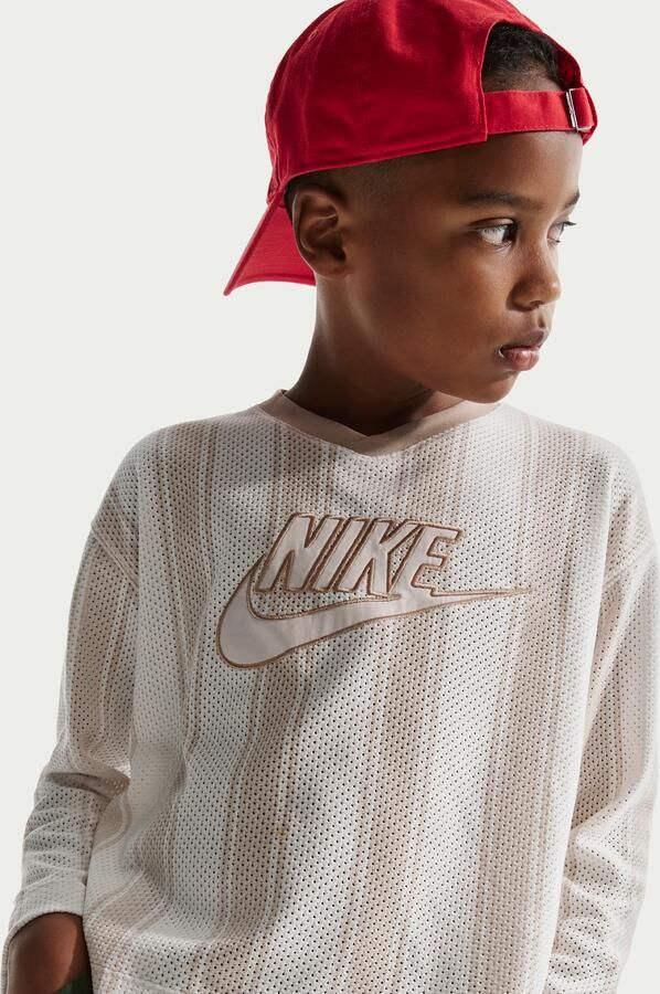Nike Collection Mesh jersey met lange mouwen voor kids Bruin - Foto 3
