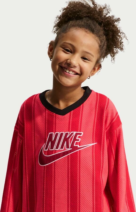 Nike Collection Mesh jersey met lange mouwen voor kids Rood - Foto 3