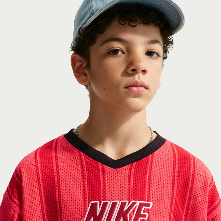 Nike Collection Mesh jersey met lange mouwen voor kids Rood