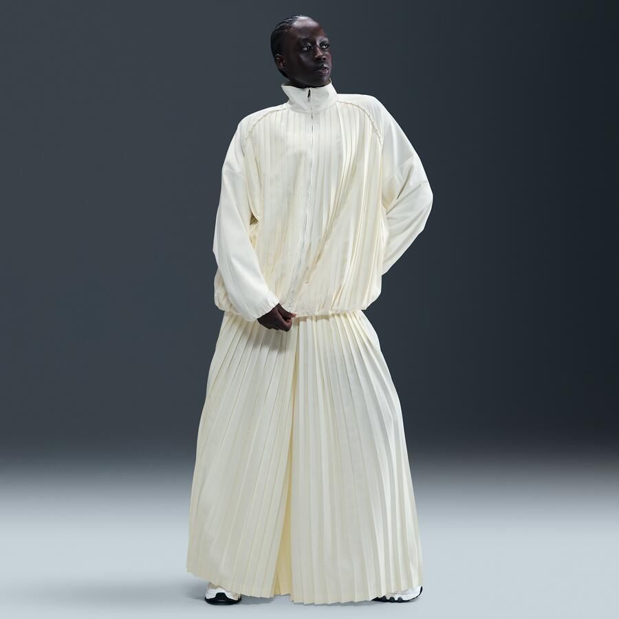 Nike Collection trainingsbroek met plooien en halfhoge taille voor dames Wit - Foto 4