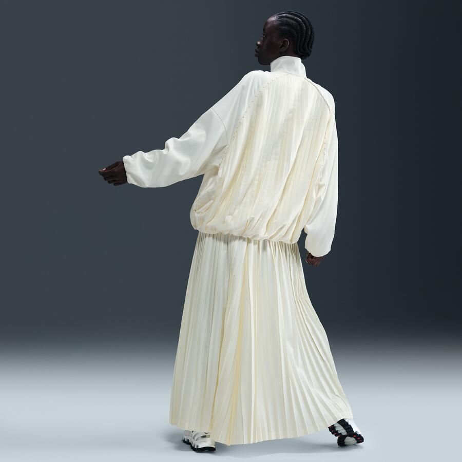 Nike Collection trainingsbroek met plooien en halfhoge taille voor dames Wit - Foto 3