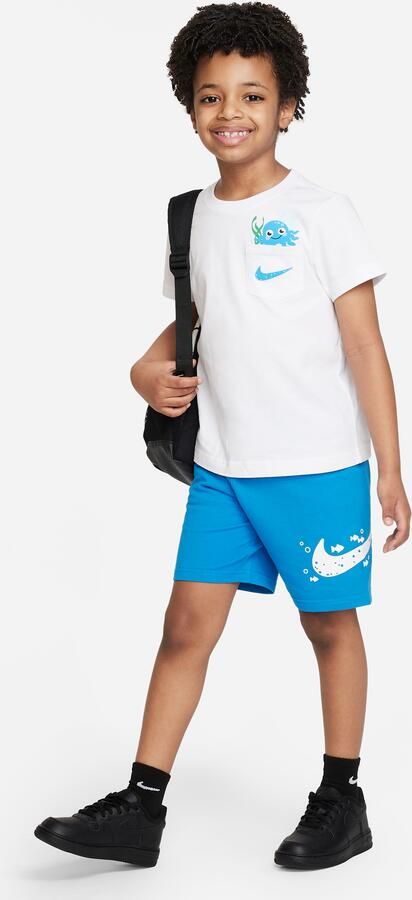 Nike Coral Reef Tee and Shorts Set tweedelige kleuterset Blauw - Foto 3