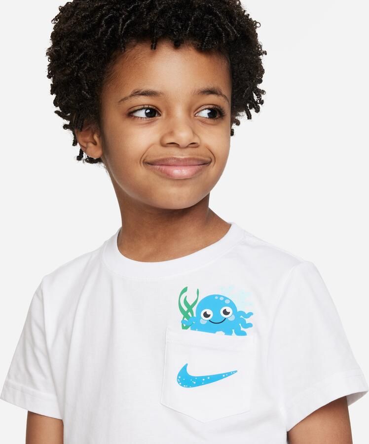 Nike Coral Reef Tee and Shorts Set tweedelige kleuterset Blauw
