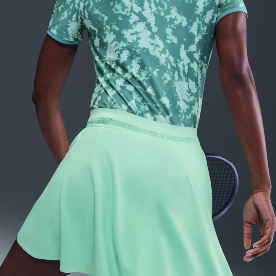 Nike Court Ace Advantage Dri-FIT tennisrok Groen - Foto 2