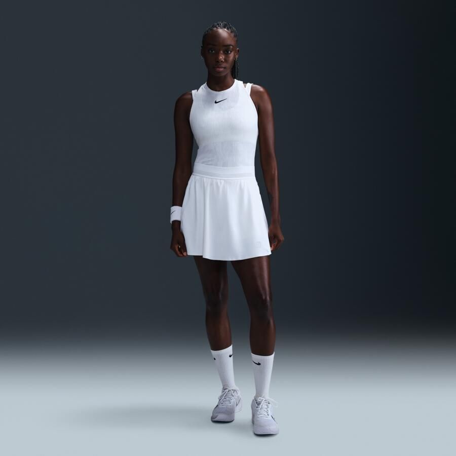 Nike Court Ace Advantage Dri-FIT tennisrok Wit - Foto 3