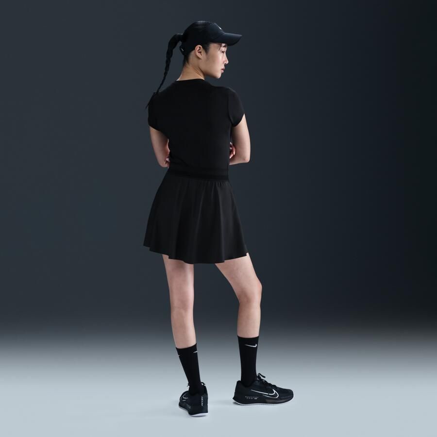 Nike Court Ace Advantage Dri-FIT tennisrok Zwart - Foto 2