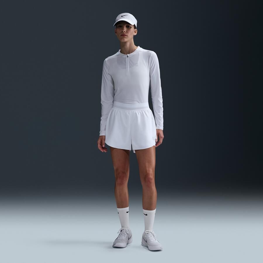 Nike Court Ace Advantage Dri-FIT tennisshorts voor dames Wit - Foto 4