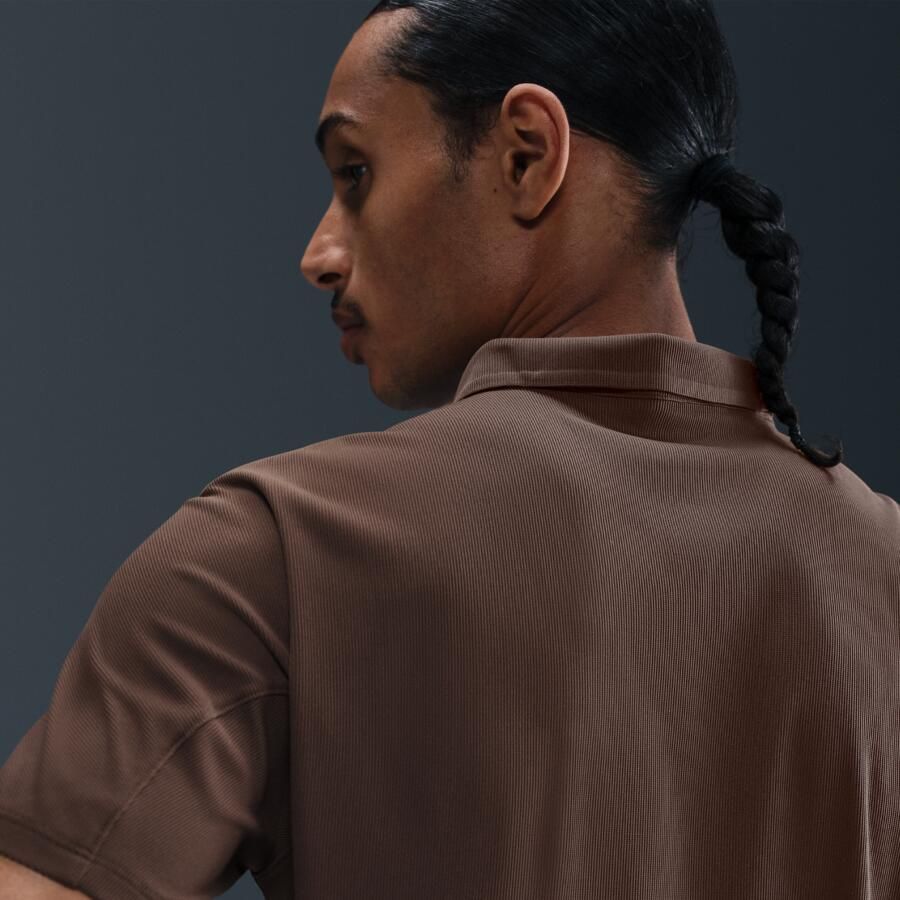 Nike Court Advantage Dri-FIT ADV tennispolo voor heren Bruin