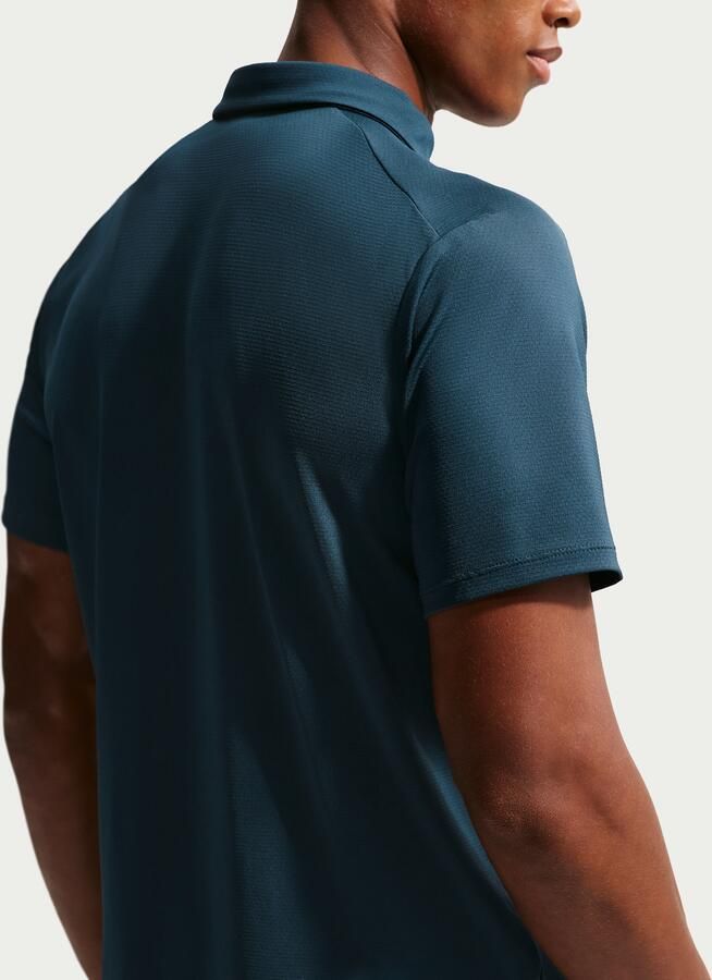 Nike Court Advantage Dri-FIT tennispolo voor heren Blauw - Foto 4