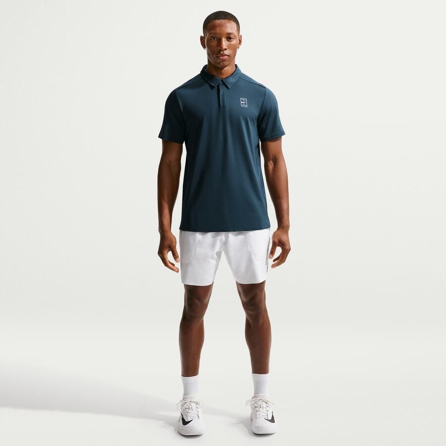 Nike Court Advantage Dri-FIT tennispolo voor heren Blauw - Foto 2