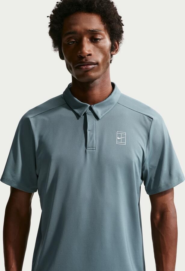Nike Court Advantage Dri-FIT tennispolo voor heren Grijs