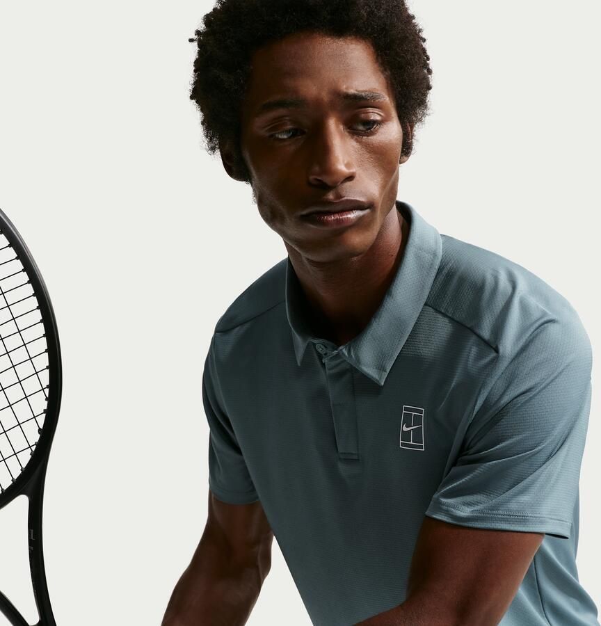 Nike Court Advantage Dri-FIT tennispolo voor heren Grijs - Foto 3