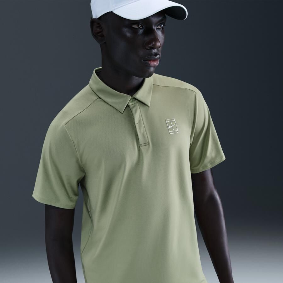 Nike Court Advantage Dri-FIT tennispolo voor heren Groen - Foto 4
