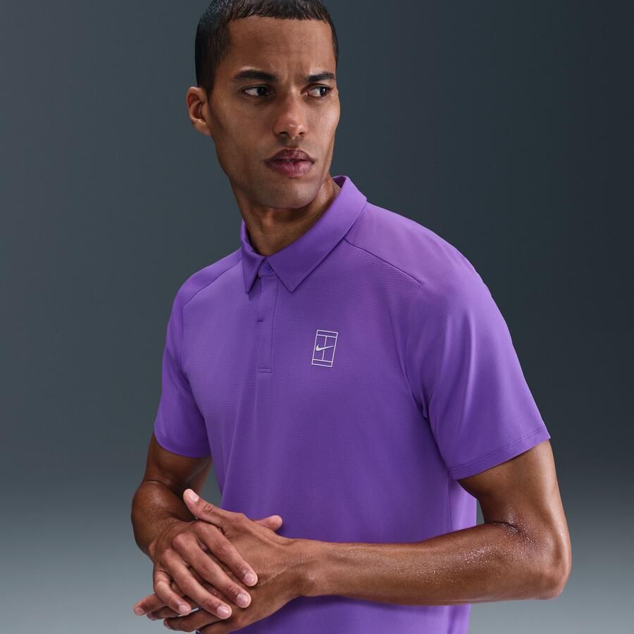 Nike Court Advantage Dri-FIT tennispolo voor heren Paars - Foto 4