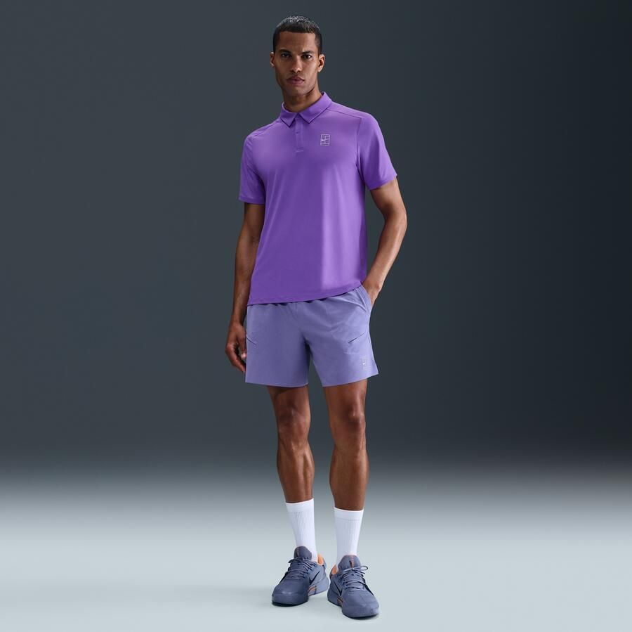 Nike Court Advantage Dri-FIT tennispolo voor heren Paars - Foto 3