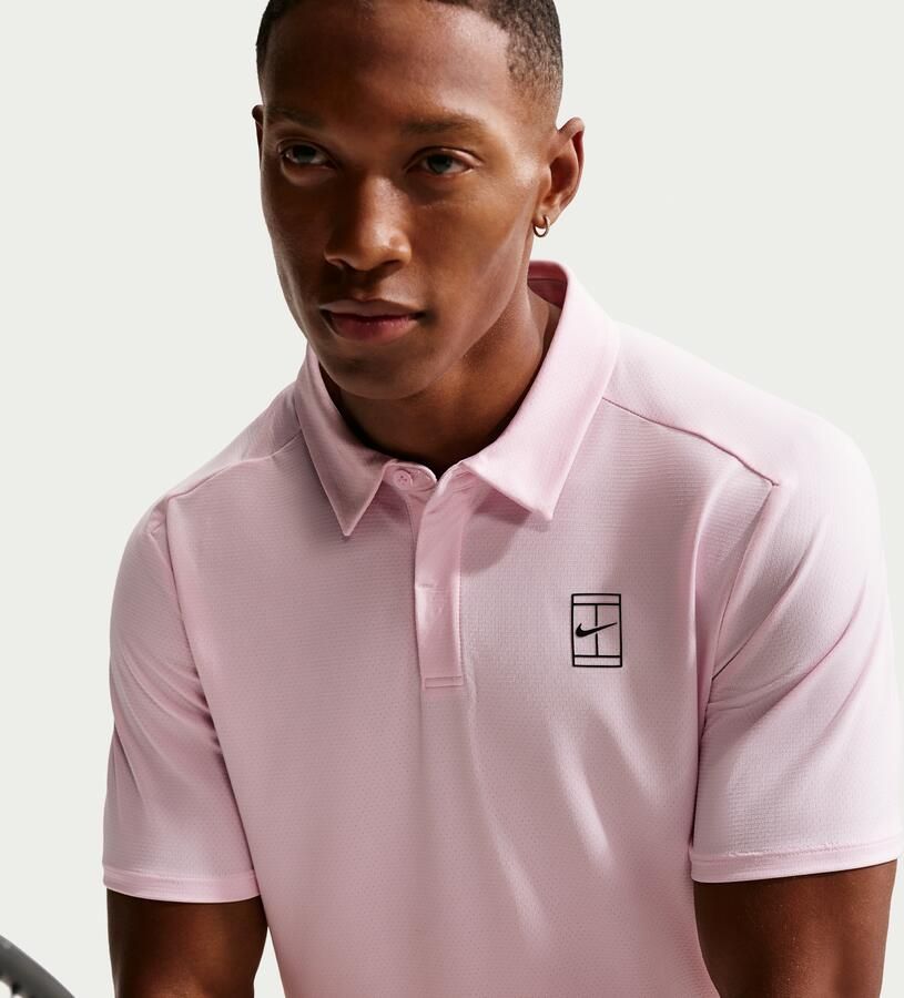 Nike Court Advantage Dri-FIT tennispolo voor heren Roze - Foto 3