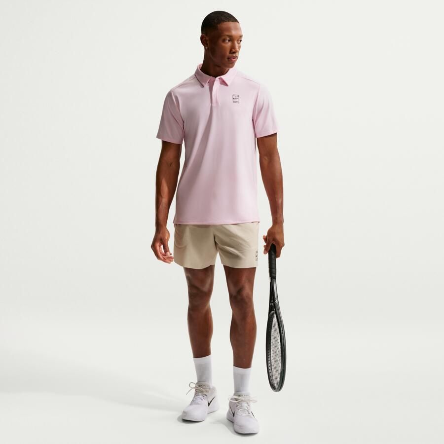 Nike Court Advantage Dri-FIT tennispolo voor heren Roze