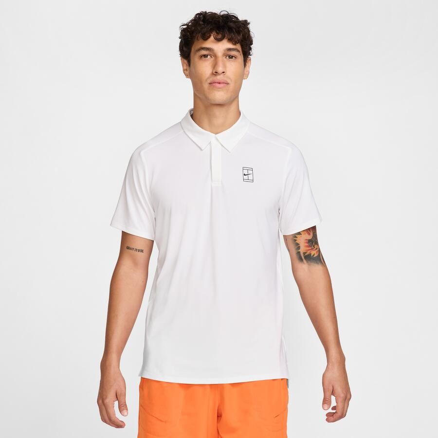 Nike Court Advantage Dri-FIT tennispolo voor heren Wit - Foto 3