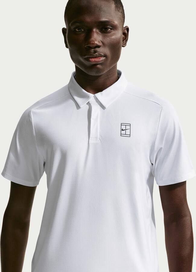 Nike Court Advantage Dri-FIT tennispolo voor heren Wit