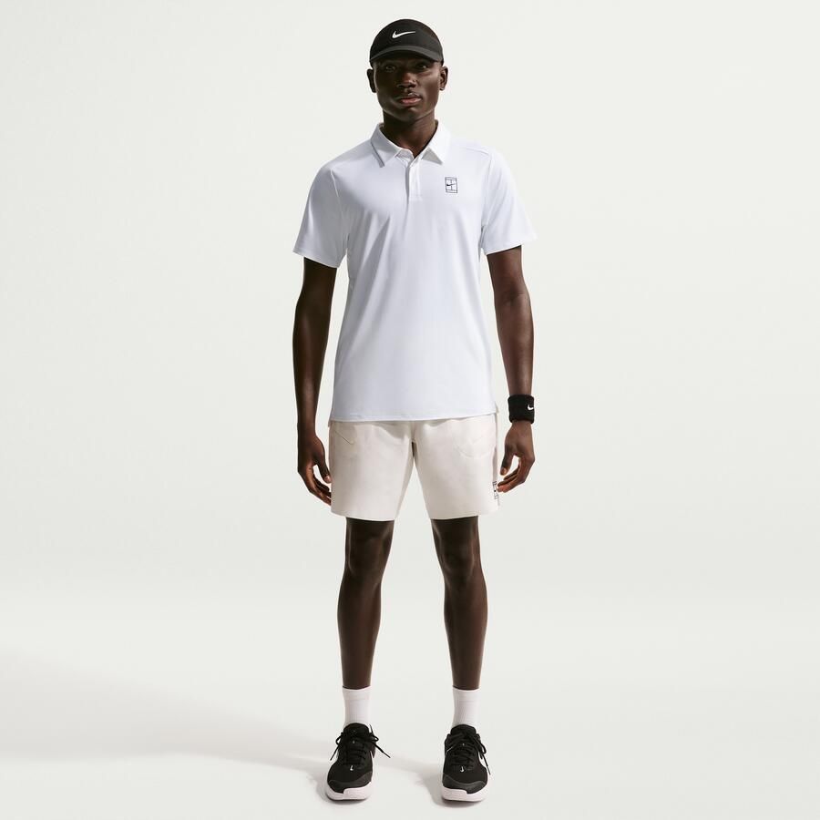 Nike Court Advantage Dri-FIT tennispolo voor heren Wit - Foto 2