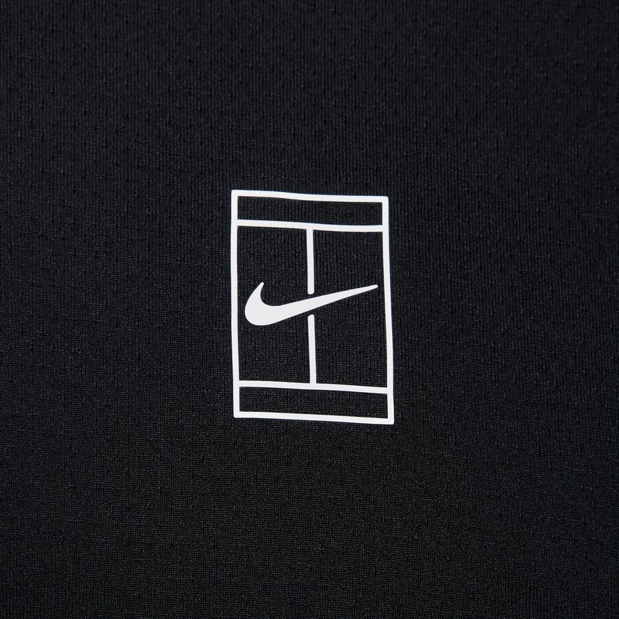 Nike Court Advantage Dri-FIT tennispolo voor heren Zwart - Foto 2