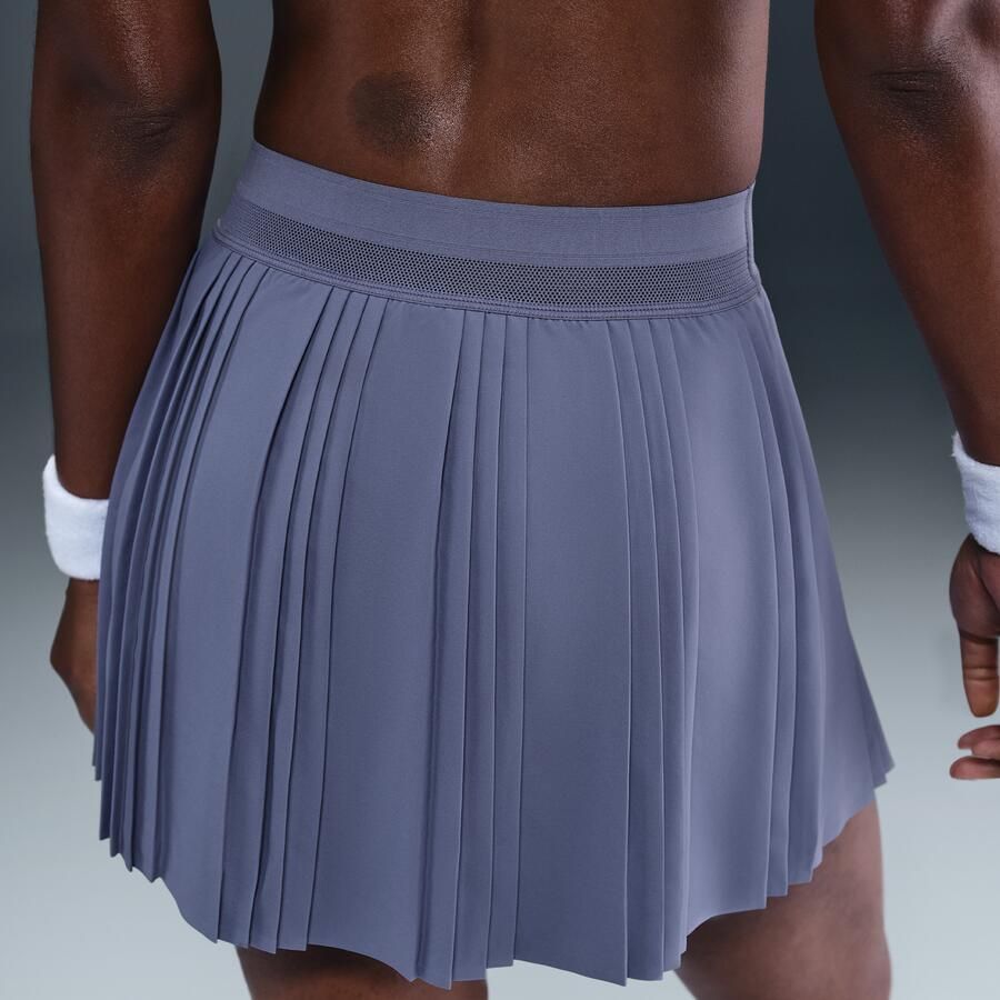 Nike Court Advantage Dri-FIT tennisrok met plooien Blauw - Foto 2