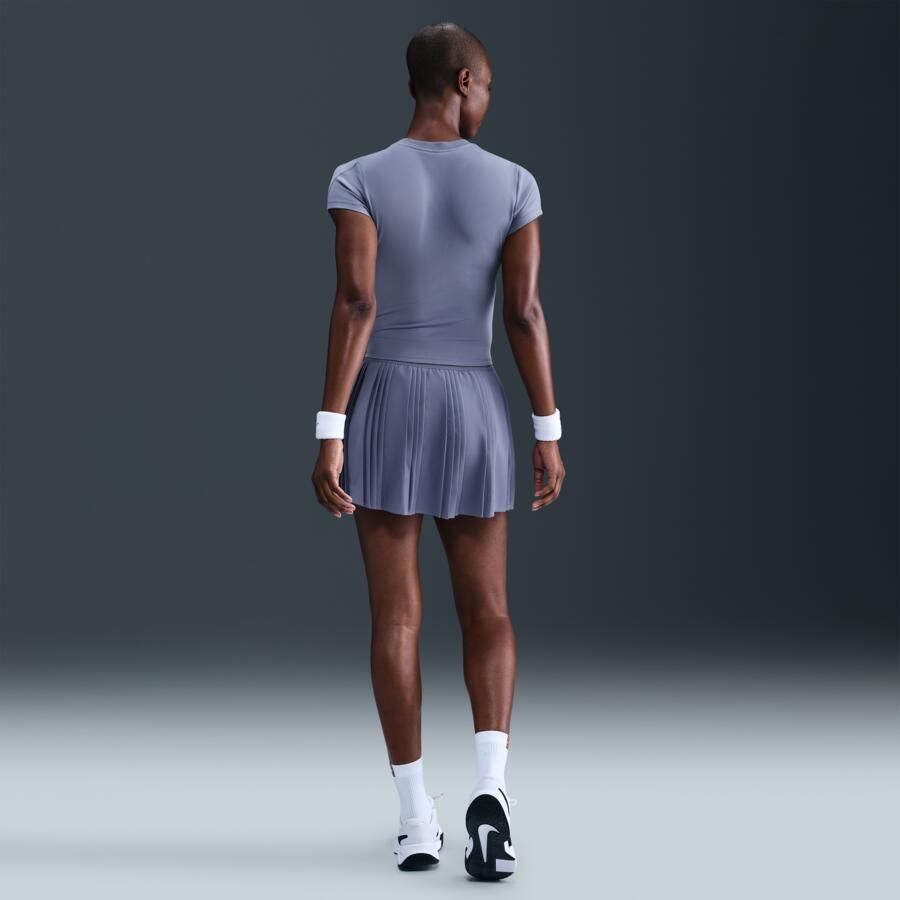 Nike Court Advantage Dri-FIT tennisrok met plooien Blauw - Foto 3