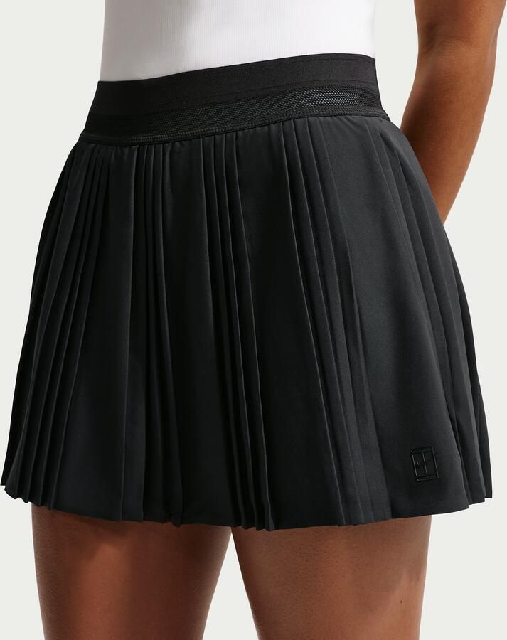 Nike Court Advantage Dri-FIT tennisrok met plooien Zwart - Foto 7