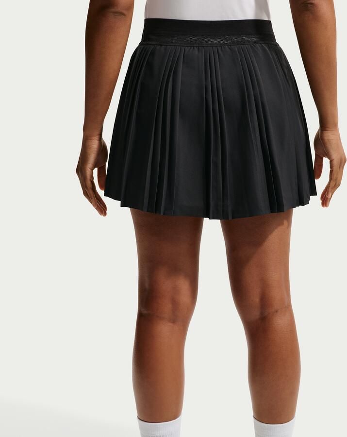 Nike Court Advantage Dri-FIT tennisrok met plooien Zwart - Foto 6