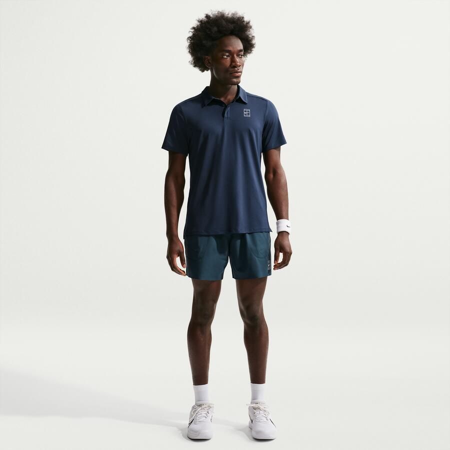 Nike Court Advantage Dri-FIT tennisshorts voor heren (15 cm) Blauw