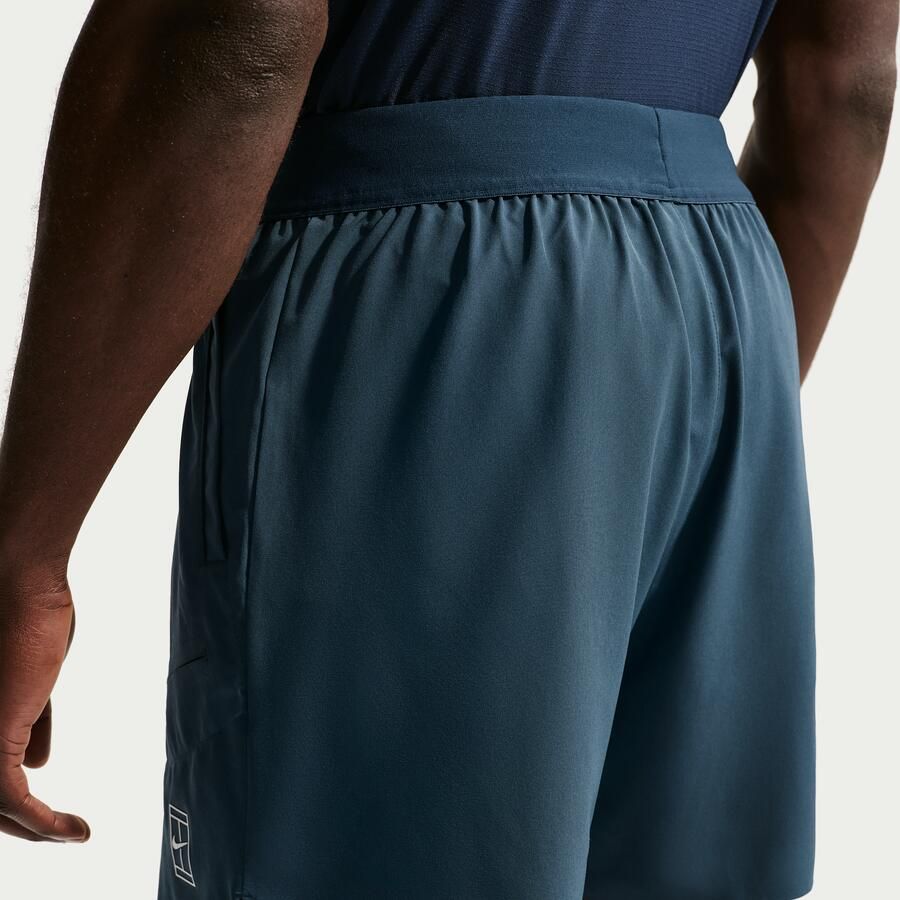 Nike Court Advantage Dri-FIT tennisshorts voor heren (15 cm) Blauw - Foto 2