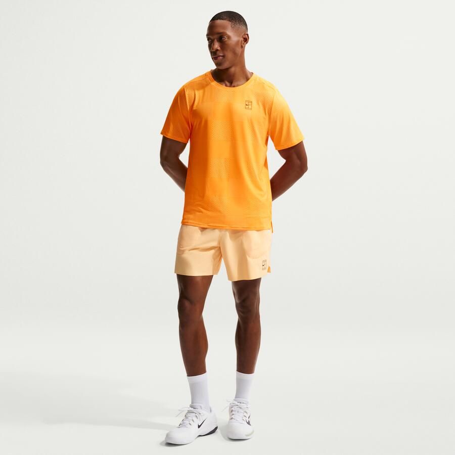 Nike Court Advantage Dri-FIT tennisshorts voor heren (15 cm) Oranje - Foto 4