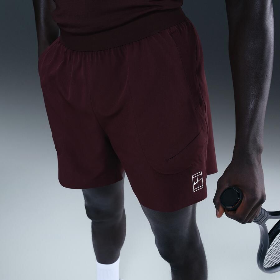 Nike Court Advantage Dri-FIT tennisshorts voor heren (15 cm) Rood