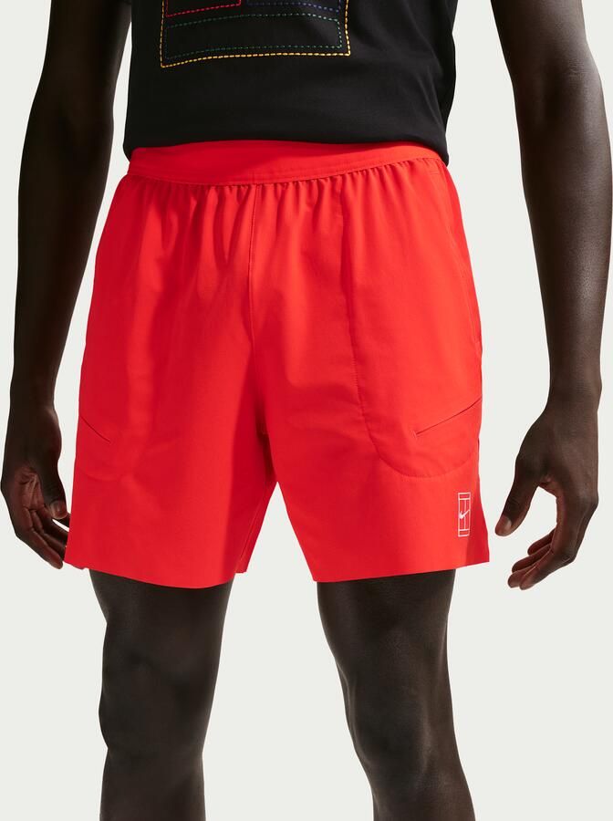 Nike Court Advantage Dri-FIT tennisshorts voor heren (15 cm) Rood - Foto 3
