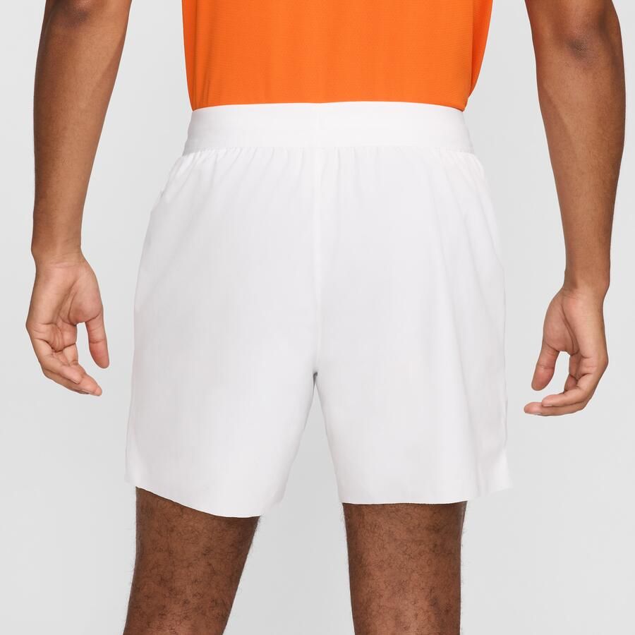 Nike Court Advantage Dri-FIT tennisshorts voor heren (15 cm) Wit