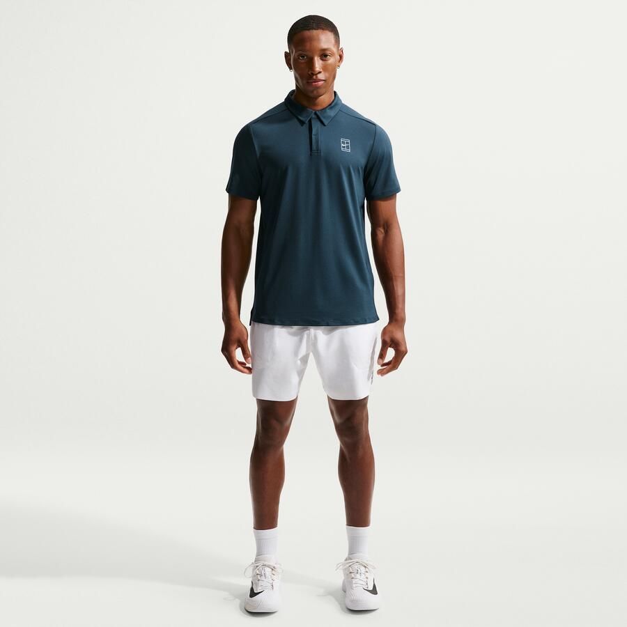 Nike Court Advantage Dri-FIT tennisshorts voor heren (15 cm) Wit