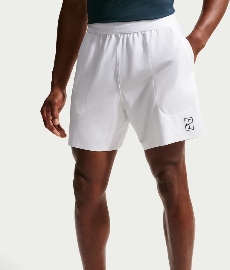 Nike Court Advantage Dri-FIT tennisshorts voor heren (15 cm) Wit - Foto 3
