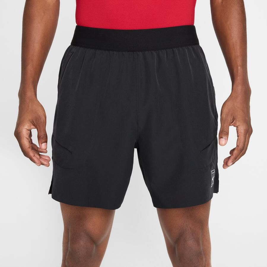 Nike Court Advantage Dri-FIT tennisshorts voor heren (15 cm) Zwart - Foto 4