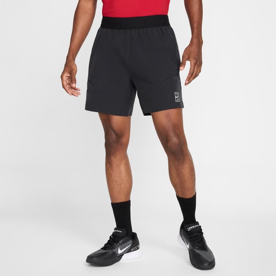 Nike Court Advantage Dri-FIT tennisshorts voor heren (15 cm) Zwart - Foto 3