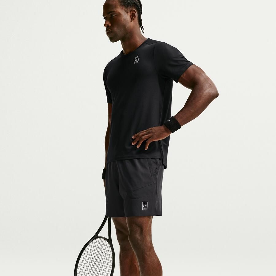 Nike Court Advantage Dri-FIT tennisshorts voor heren (15 cm) Zwart - Foto 4