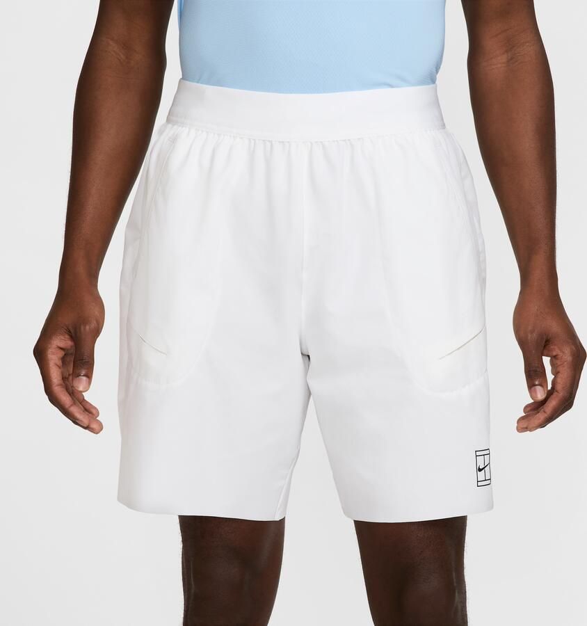 Nike Court Advantage Dri-FIT tennisshorts voor heren (21 cm) Wit - Foto 4