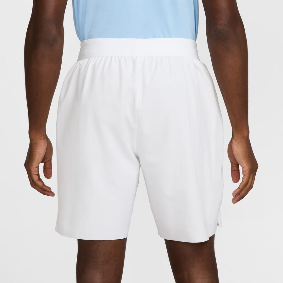 Nike Court Advantage Dri-FIT tennisshorts voor heren (21 cm) Wit