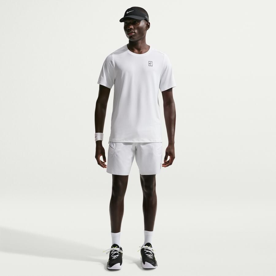 Nike Court Advantage Dri-FIT tennisshorts voor heren (21 cm) Wit