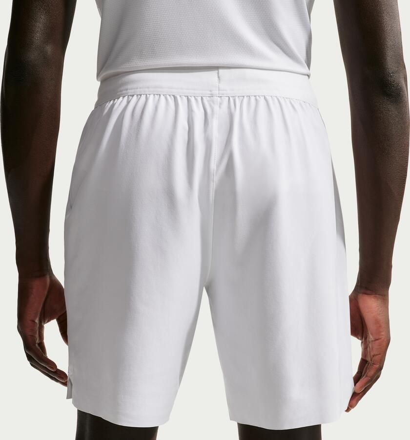 Nike Court Advantage Dri-FIT tennisshorts voor heren (21 cm) Wit - Foto 3