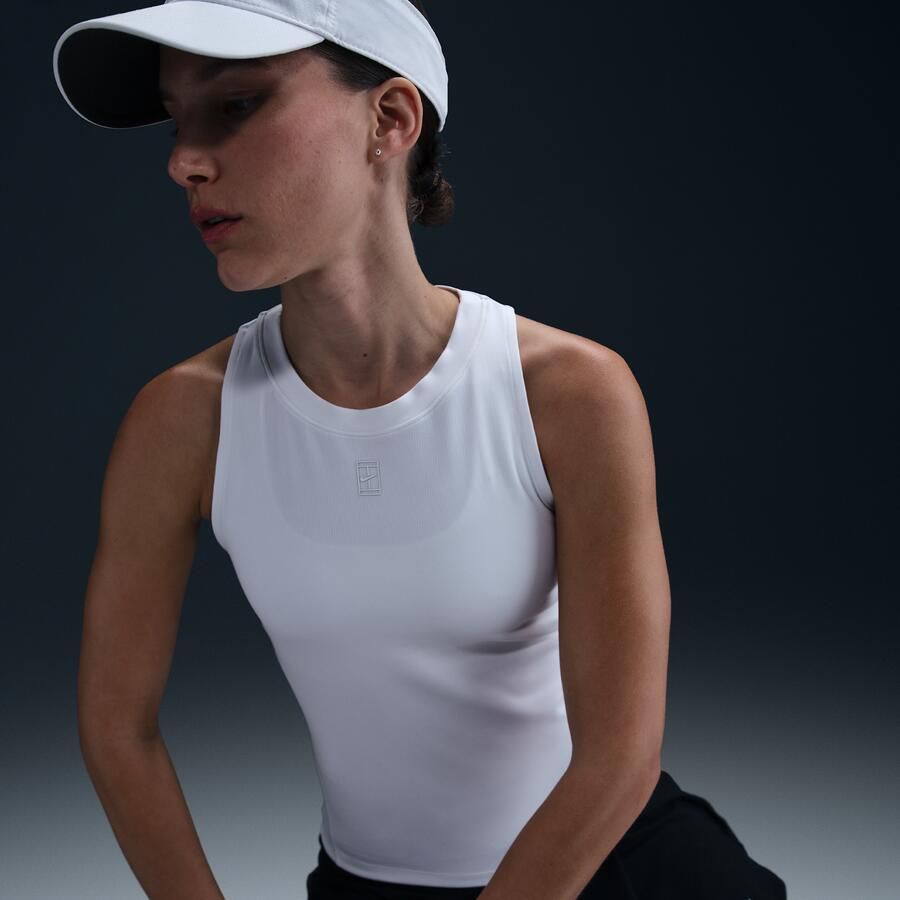 Nike Court Advantage Dri-FIT tennistanktop voor dames Wit - Foto 2