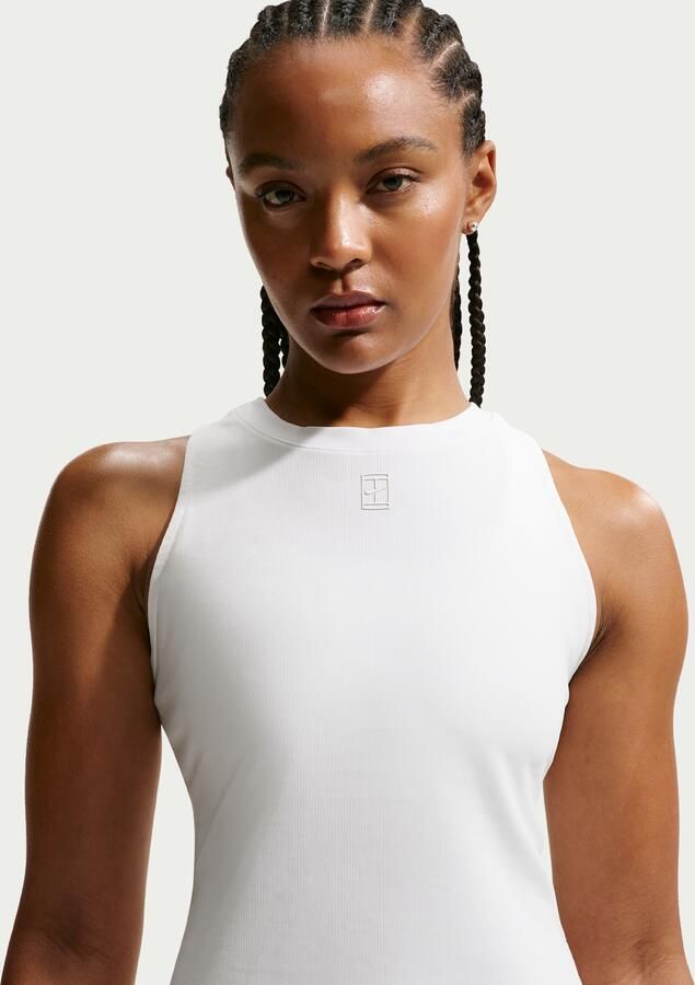 Nike Court Advantage Dri-FIT tennistanktop voor dames Wit
