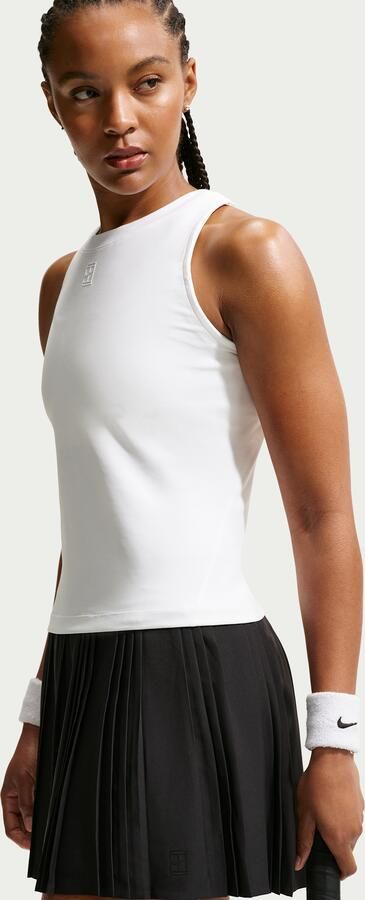 Nike Court Advantage Dri-FIT tennistanktop voor dames Wit - Foto 4